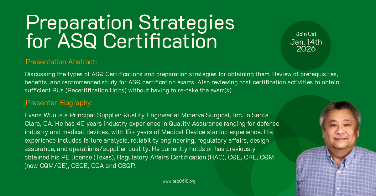 Preparation Strategies for ASQ Certification